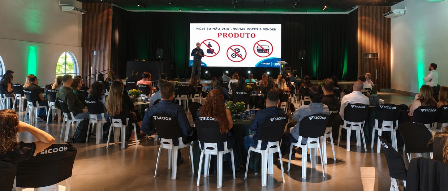 Registro 1 do encontro do Sicoob Central Rondon com Ricardo Veríssimo